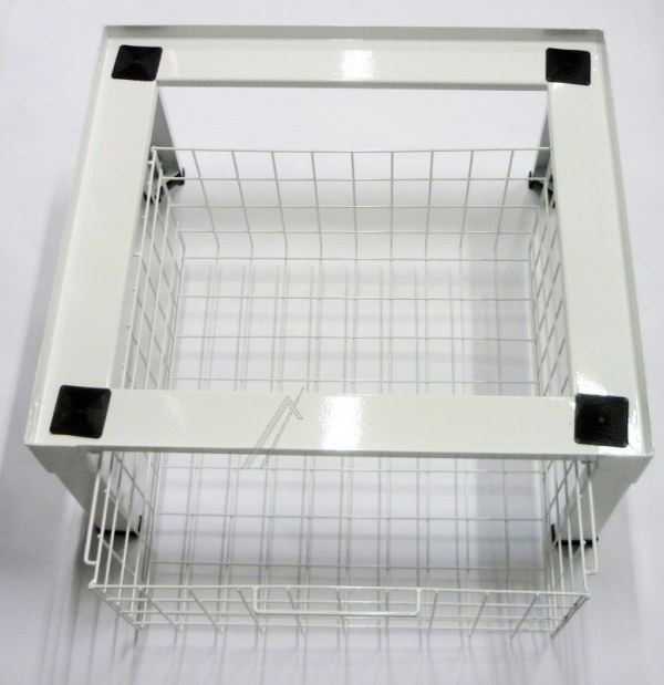 0059  ONDERSTEL MET KORF VOOR WASMACHINE/ DROGER 610X550X300MM