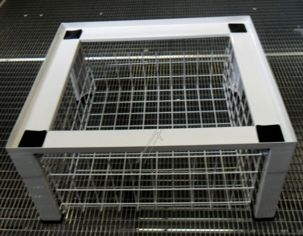 0059  ONDERSTEL MET KORF VOOR WASMACHINE/ DROGER 610X550X300MM