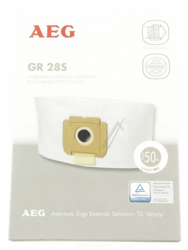 GR28S 9002565423 GR28S 4 STUKS STOFZUIGERZAKKEN    1 MICROFILTER