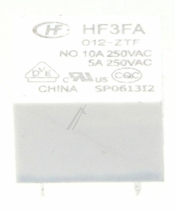 12VDC 10A-277VAC HF3FA-012-ZTF RELAIS,  1 WISSELAAR,  HF3FA