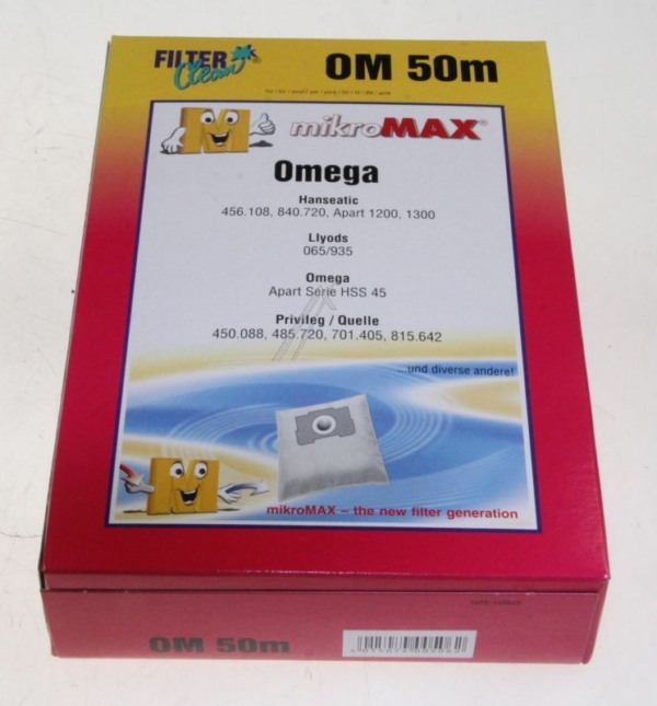 OM50M FL0019-K MICROMAX STOFZUIGERZAKKEN INH. 4 1 1