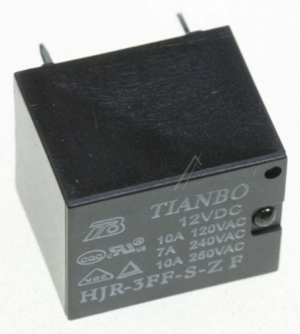 12VDC 10A-250VAC HJR-3FF-12VDC-S-ZF RELAIS 1 WISSELAAR