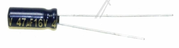 47UF-16V EEUFC1C470 ELCO RADIAAL 105° LOW IMP. 5X11MM. RM=2,0MM. -ROHS-