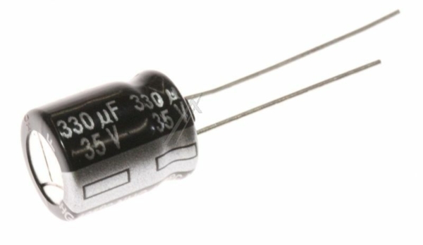 330UF-35V ECA1VHG331 ELCO RADIAAL 105° 10X12,5MM. RM=5,0MM. -ROHS-