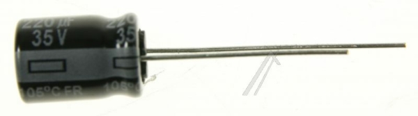 220UF-35V EEUFR1V221 ELCO RADIAAL 105° 8X11,5MM.