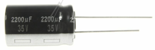 2200UF-35V ECA1VHG222 ELCO RADIAAL 105° 16X25MM. RM=7,5MM. -ROHS-