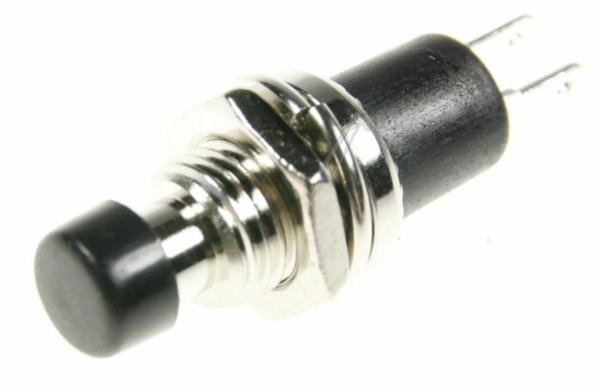 125VAC-1A R18-29A-2-H 125VAC-1A MINIATUUR-DRUKSCHAK. 1-POLIG MAAK CONTACT ZWART