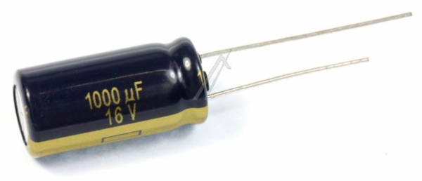 1000UF-16V EEUFC1C102S ELCO RADIAAL 105° 10X20MM. RM=5,0MM. -ROHS-