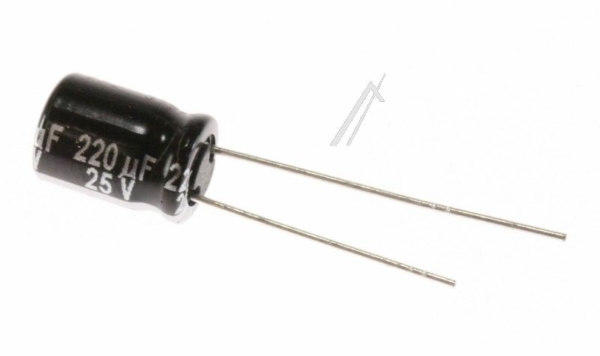 220UF-25V EEUFR1E221 ELCO RADIAAL 105° LOW IMP. 8,0X11,5MM. RM=3,5MM. -ROHS-