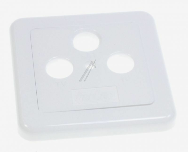 GDZ 300 22520067 AFDEKPLAAT,  3-GATEN,  2-DELIG,  WIT,  75X75
