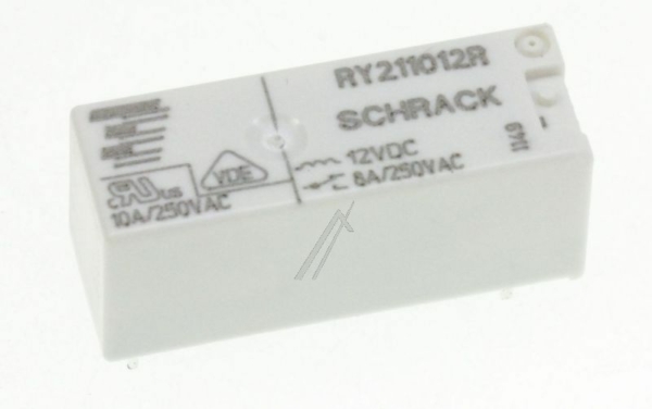 12VDC 8A-250VAC RY211012 RELAIS.