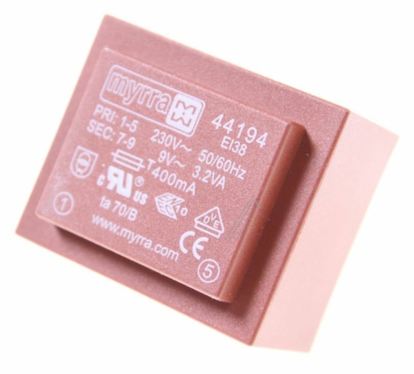9V-356MA 44194 PRINTTRANSFORMATOR 230V EI38-13,6 3,2VA