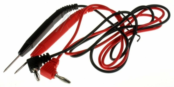 MEETSNOERENSET ROOD/ ZWART M. 4MM BANANENSTEKERS