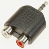 JACK-ST.3,5MM./ 2XCINCH-CONTRA STEREO ADAPTER