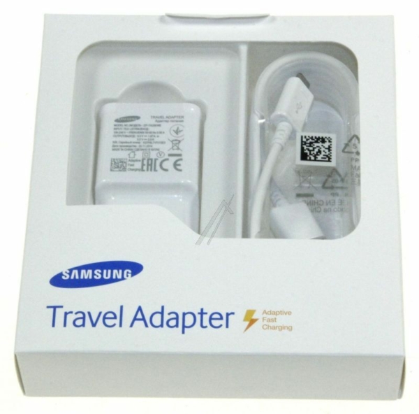 geschikt voor SAMSUNG  SNELLADER 5V/ 9V-10W MET MICRO-USB-PORTKABEL,  WIT