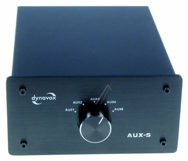 5->1 AUX-S AUDIO-VERSTERKER INGANG UITBREIDING /  OMSCHAKELAAR,  ZWART