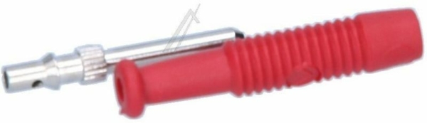 MST3 973509101 BANAANSTEKER 2,0MM. ROOD,   geschikt voor HIRSCHMANN