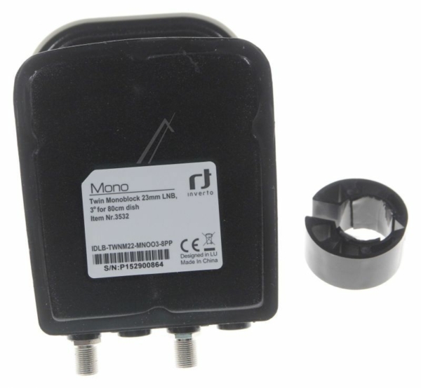 IDLB-TWNM22-MNOO3-8PP 3532 TWIN-MONOBLOCK MET 3° AFSTAND,23 EN 40MM FEEDADAPTER