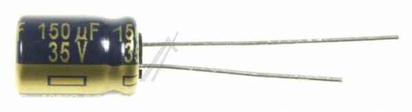 150UF-35V EEUFC1V151 ELCO RADIAAL 105° 8X11,5MM. RM=3,5MM. -ROHS-