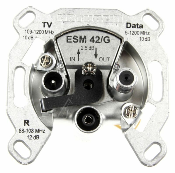 ESM 42/ G 21110055 MODEM-DURCHSCHLEIFDOSE 3FACH SELEKTIV