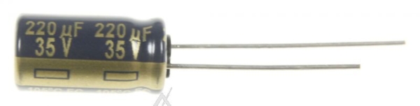 220UF-35V EEUFC1V221L ELCO RADIAAL 105° 8X15MM. RM=3,5MM. -ROHS-