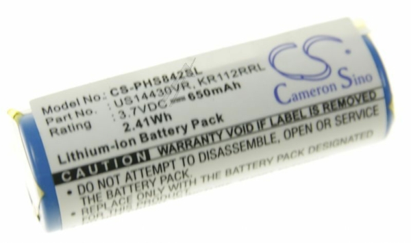 3,7V-650MAH LI-ION ACCU ALTERNATIEF VOOR PHILIPS SCHEERAPPARATEN