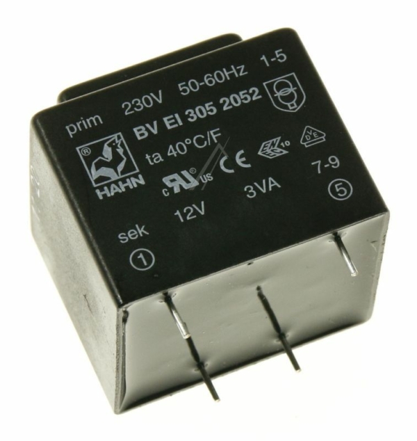 12V-250MA BV EI 305 2052 PRINTTRAFO 230V EI30 3,0VA