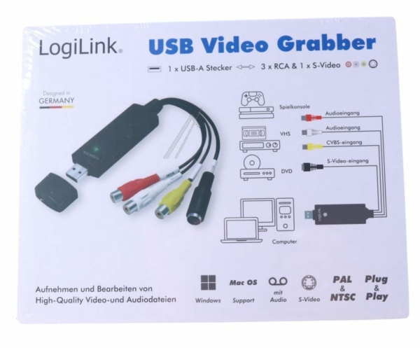 DIGITIZER  USB2.0 AUDIO/ VIDEO GRABBER,  LOGILINK