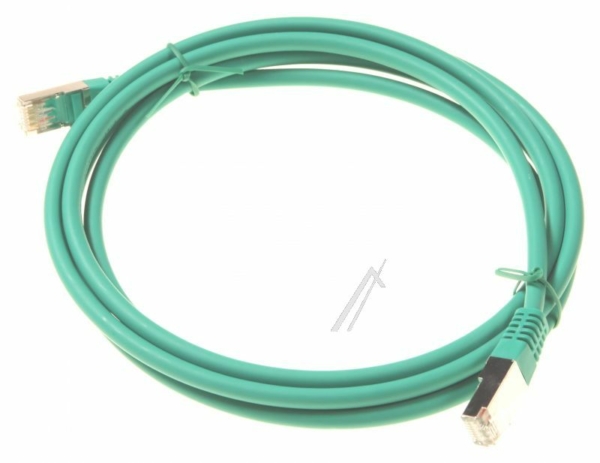 PATCHKABEL CAT6, RJ45, S/ FTP (PIMF),  GROEN,  2M