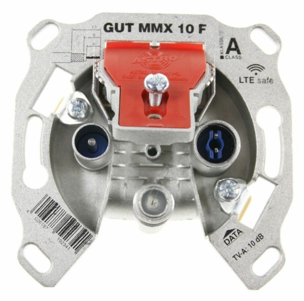 GUT MMX 10 F 00541411 BK-MODEM-ENDDOOS,  5 - 1218 MHZ,  TV- & MODEM-AANSLUITDEMPING