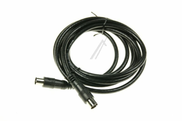COAX-AANSLUITKABEL STEKER/ CONTRA CLASS:A,  ZWART 2,5MTR.