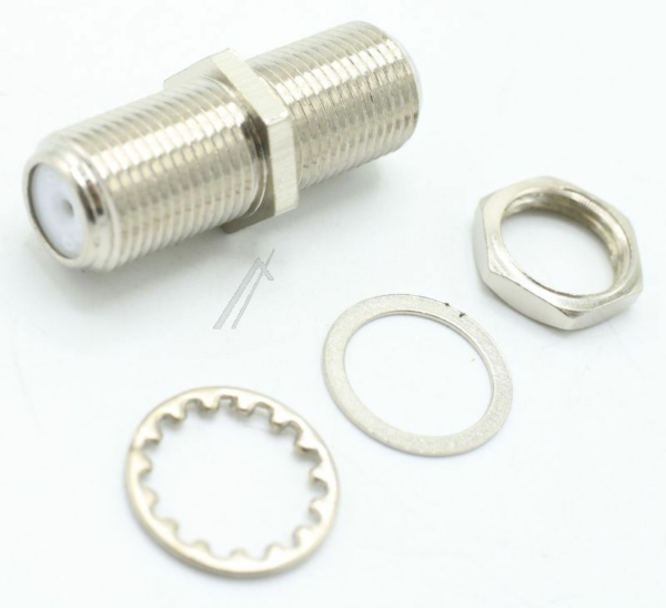 CFA 26-02 CFA02602 ADAPTER F,  F F-BUCHSE AUF F-BUCHSE MIT KONTERMUTTER PROFI-VERSION