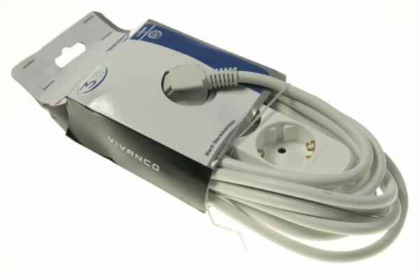 EBL 3W 5 61152 3-VOUDIGE TAFELCONTACTDOOS BASIC,  WIT 5M
