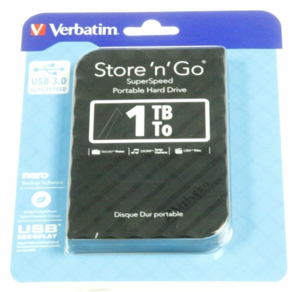 STORE´N´GO 53194 1TB 2,5"/ USB3.0 HARDDISK,  BK