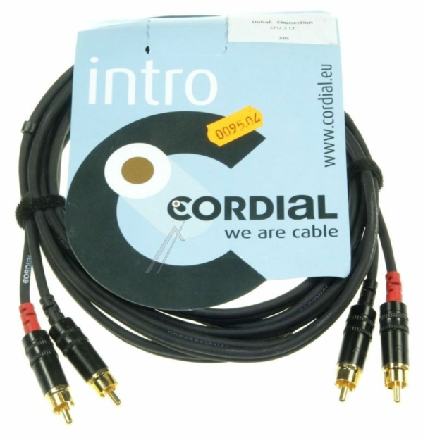 CFU 3 CC STEREO-AUDIOKABEL,  2X CINCH-STEKER /  2X CINCH-STEKER,  3M