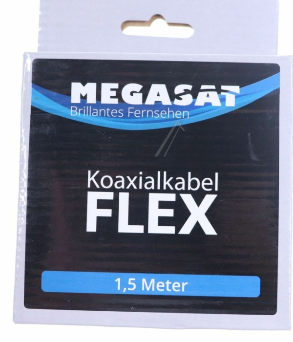 100221 geschikt voor MEGASAT FLEXIBELE COAXKABEL 1,5M MIT 2 F-STEKERS