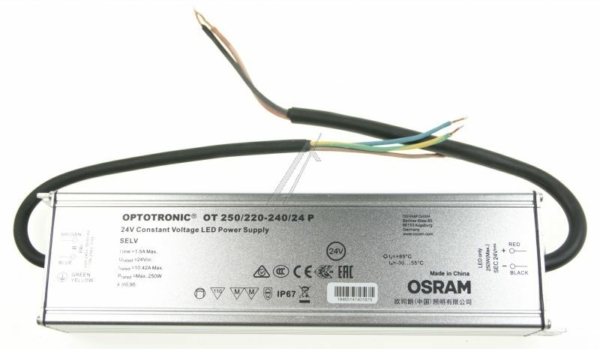 OT 250/ 220-240/ 24 P VOORSCHAKEL APPARAAT 220-240V