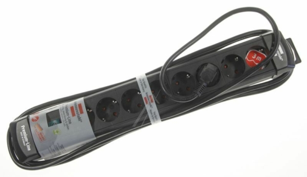 PREMIUM-LINE 1951180100 STECKDOSENLEISTE 8-FACH SCHWA RZ 3M H05VV-F 3G1,5