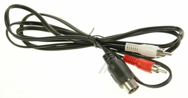 ADAPTER DIN-ST. 5POL./ 2XCINCH-ST. 1,5MTR.