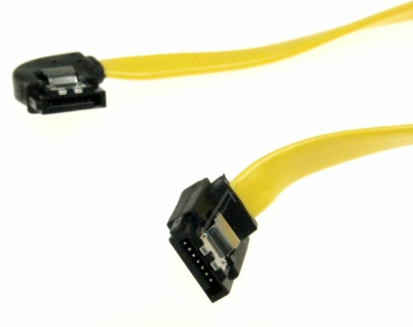 82523 KABEL SATA 30CM RECHTS/ OBEN METALL GELB