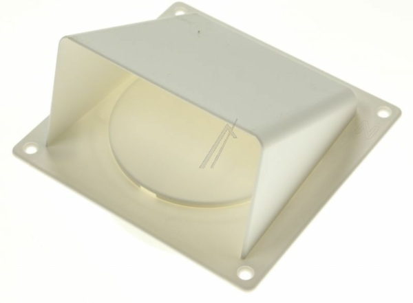 503000 625.004.00 UITBLAAS-UNIT 125MM WIT,  MET TERUGSLAGKLEP