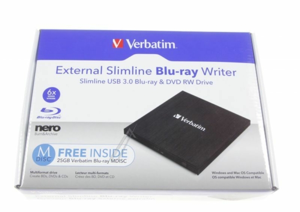 43890 BLU-RAY BRENNER,  SLIM,  USB3.0
