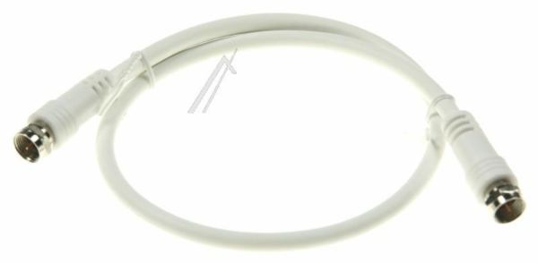 F-AANSLUITKABEL STEKER/ STEKER CLASS:A,  WIT 0,5MTR.