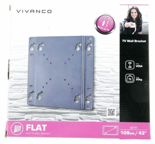 BFI 6020 37970 TV-MUURBEUGEL,  VLAK,  VESA200