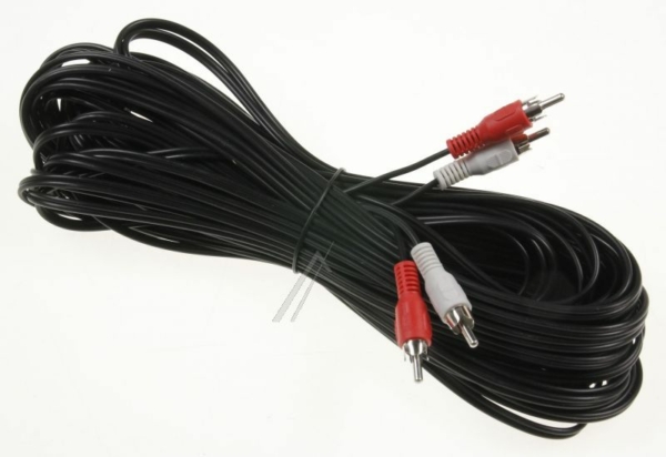 2XCINCHSTEKER/ 2XCINCHSTEKER 20,0M ZWART STEREO