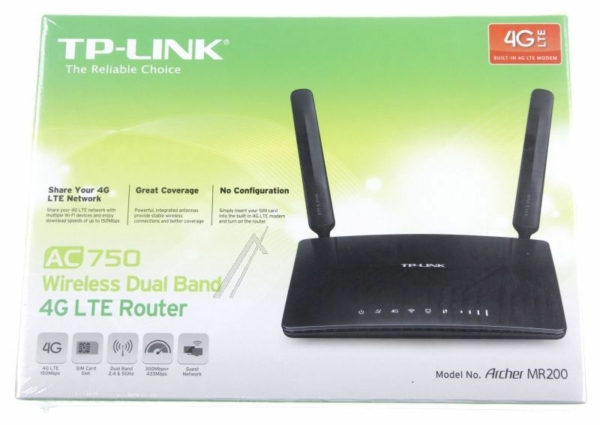 AC750 ARCHER MR200 WLAN DUALBAND LTE-ROUTER,  750MBIT/ 4P-GIGA
