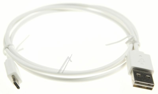 MICRO USB 2.0 B STEKER => USB 2.0 A STEKER KABEL WIT 1M
