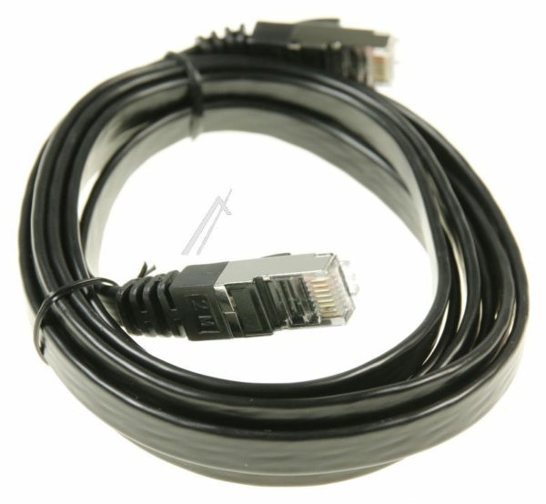 PATCHKABEL CAT7, RJ45, U/ FTP,  ZWART 2M,  SLIM