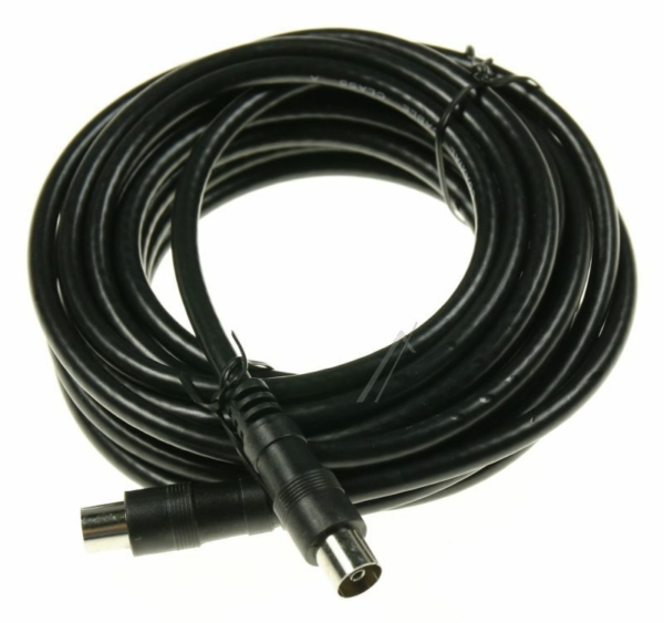 COAX-AANSLUITKABEL STEKER/ CONTRA CLASS:A,  ZWART 5,0MTR.