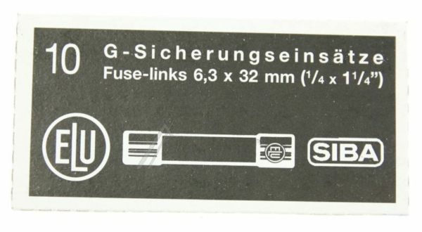 1,0A-FF US FEINSICHICHERUNG 6,3X32 INH:10.STK